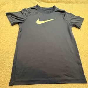 Nike Kids Navy Blue Short Sleeve Tee